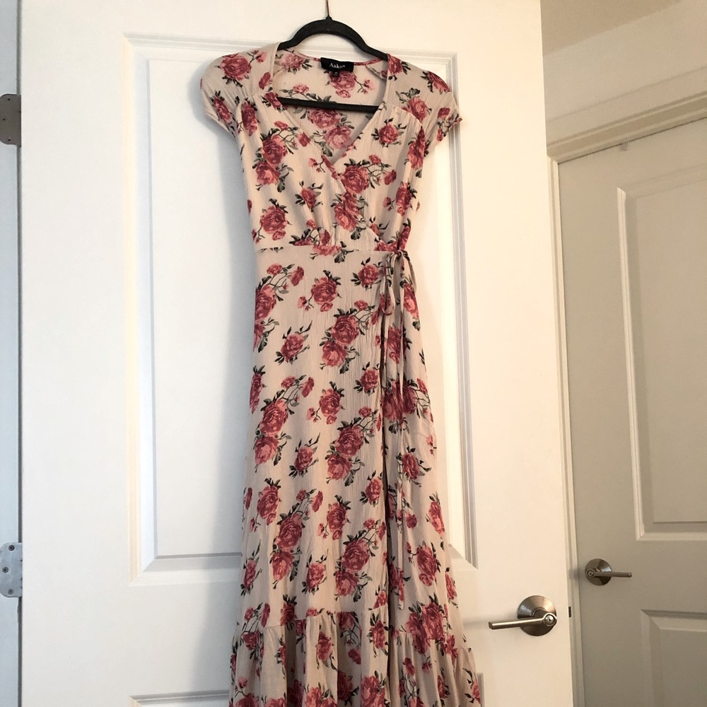 VICI Rose Wrap Maxi Dress